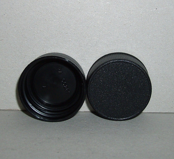 Zwarte schroefdop 28mm