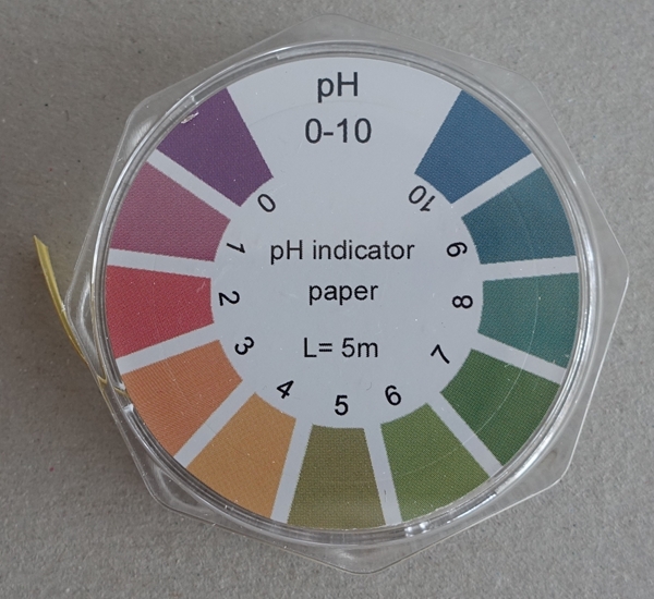 PH controleset: Kleurschaal pH 0-10 /rol 5m