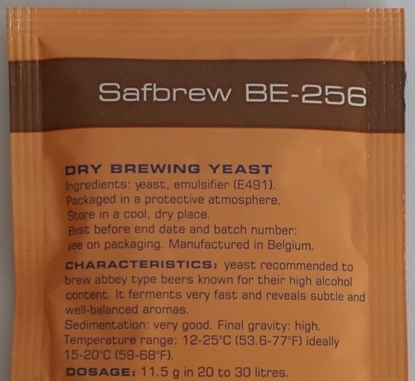 Levure bière safAle BE-256 11,5g
