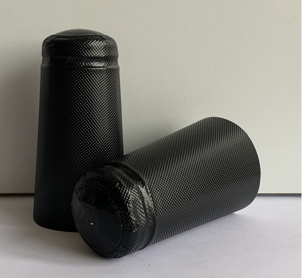 Aluminium capsules bierfles zwart 34x90 100st