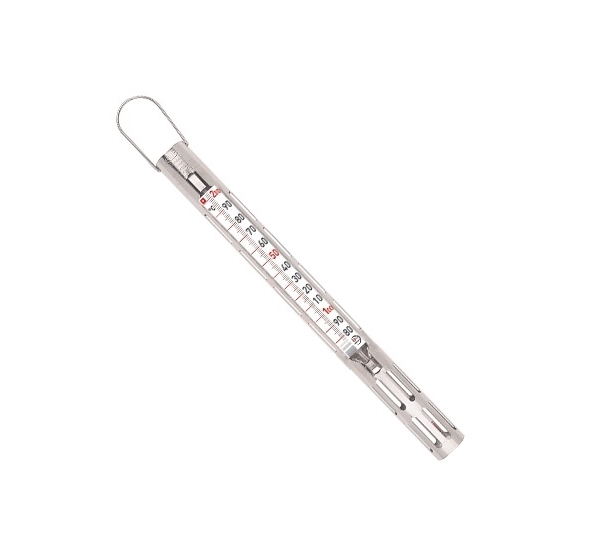 Thermometer confiseur in inox beschermhuls +80° tot +200°C