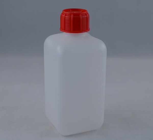 Fles HDPE 250ml vierkant met dop