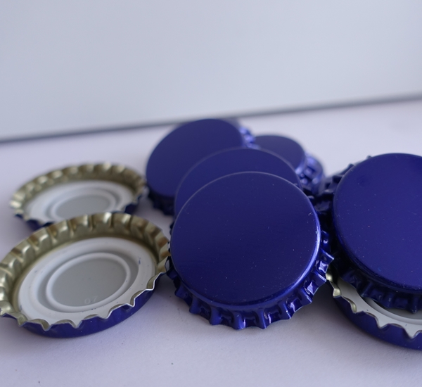 Capsules couronnes profilé bleu 29mm 100p