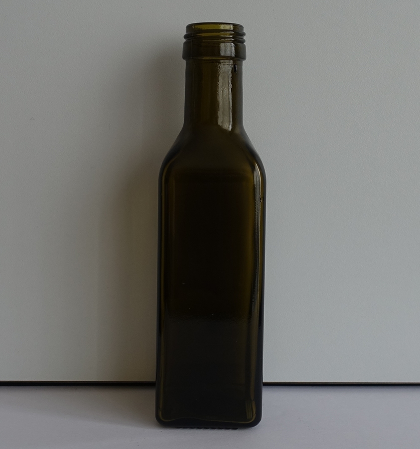 Bouteille huile 10cl verre antique - BMS Wijndepot