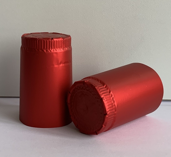 Aluminium capsules wijnfles rood 100 st.