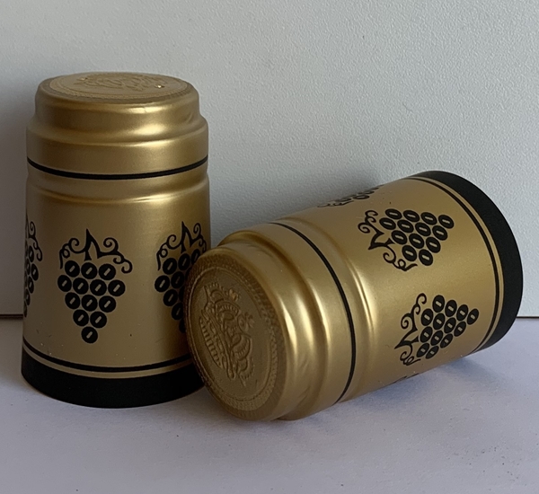 Krimpcapsules goud met zwarte druif 100st