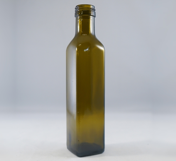 Bouteille huile 25cl verre antique