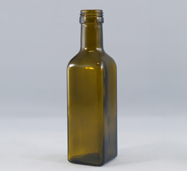 Bouteille huile 10cl verre antique