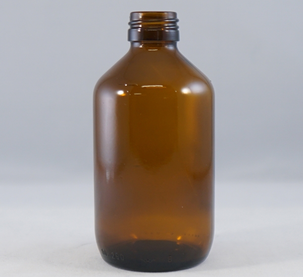 Fles 200ml bruin glas zonder dop (28mm)