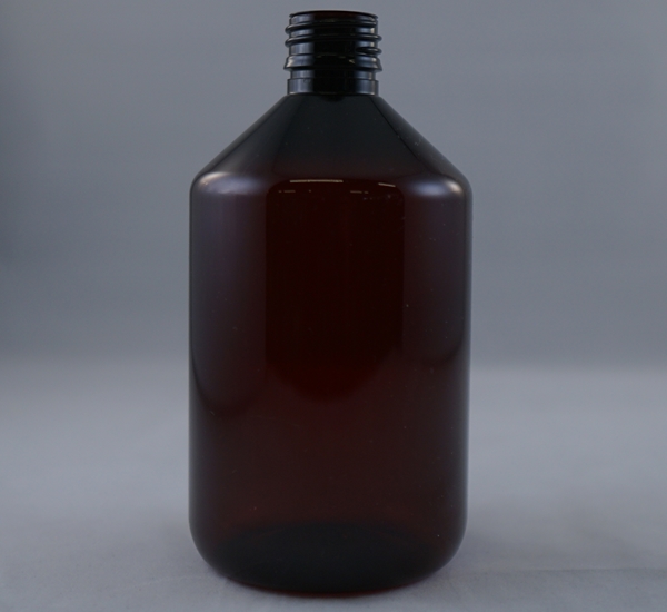 Fles pet bruin 1L zonder dop (28mm)