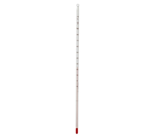 Thermometer met alcohol -10 tot +110 (305mm)