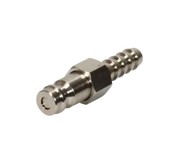 CO2 connector inox 6mm barb